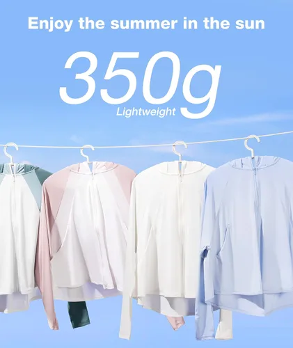 Vista 4 de Women's UPF 50+ Cropped Sun Protection Jacket - Perfect for Summer Outdoor Activities