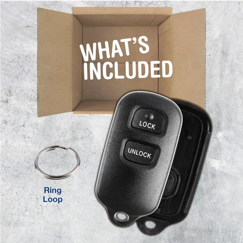 Vista 8 de KeylessOption Funda de Reemplazo para Llave Tipo Fob para 2000 2001 2002 2003 2004 2005 2006 2007 2008 Toyota Celica Echo Highlander Prius Rav4