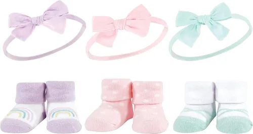 Vista 10 de Hudson Baby Conjunto de regalo de diadema y calcetines para niña