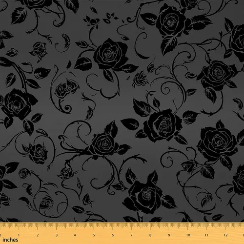 Vista 12 de Feelyou Tela de Flores Groovy por Yarda 1 Yarda Niños Tela de Tapicería Floral Retro para Sillas para Niños Niñas Adolescentes Flores Hippie