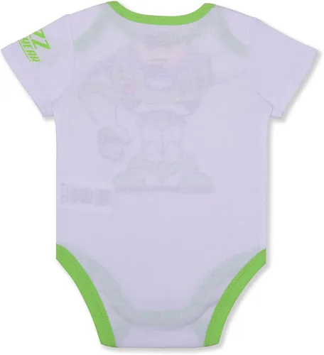 Vista 3 de Disney Toy Story - Conjunto de traje de cuerpo y pantalones deportivos para recién nacidos y bebés, amarilloazulverdeblanco