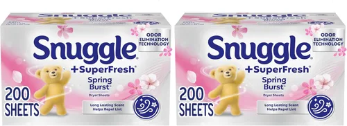 Vista 11 de Snuggle SuperFresh - Hojas para secadora, 200 unidades, brisa matutina