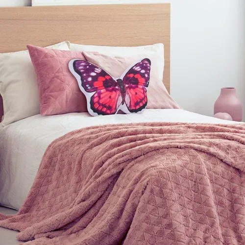 Vista 3 de Juexica 2 almohadas de mariposa 3D decorativas de mariposa de 15 x 13 pulgadas, regalos de felpa para mujeres, decoraciones para chimenea, mantel