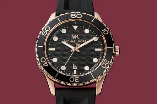 Vista 4 de Michael Kors Reloj Runway de acero inoxidable MK6979 - Reloj de cuero de tres manecillas Runway
