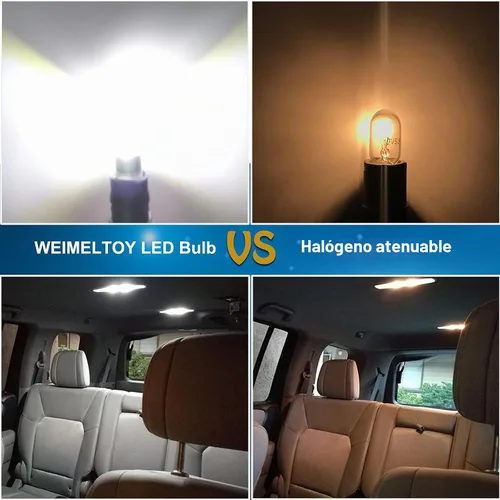 Vista 3 de 194 Bombilla LED para Automóvil, 1.5W, 12V, Blanco, Tipo Cuña T10, Ángulo de Iluminación de 360 Grados, Chipset 2SMD 3030, 4 Chips 3030 de Alto
