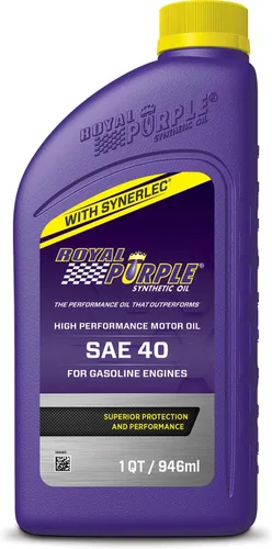 Vista 3 de Royal Purple 01040 SAE 40 Aceite de motor sintético de alto rendimiento resistente - Botella de 1 cuarto de galón