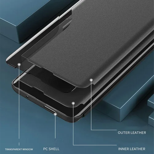 Vista 4 de Funda para Samsung Galaxy Note 8, Galaxy Note 8 Funda de piel transparente con función atril magnética Flip Phone Case Mujeres Hombres Funda