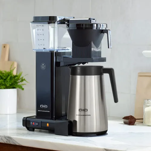 Vista 2 de Technivorm Moccamaster 79314 KBGT - Cafetera térmica para 10 tazas, 40 onzas, color negro, 1.25 l
