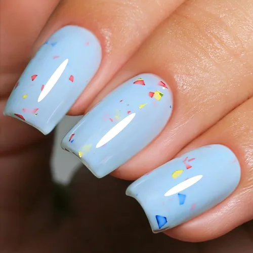 Vista 19 de Esmalte de Uñas en Gel con Purpurina, Esmalte de Uñas en Gel con Purpurina Rojo Sangre Brillante con Destellos, Esmalte de Uñas en Gel con Purpurina
