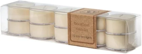 Vista 104 de ECO CANDLE CO. Vela reciclada, té negro y miel, 6 oz. - Aromas de té picante, nuez moscada, miel y naranja - 100% cera de soja, sin plomo, etiqueta