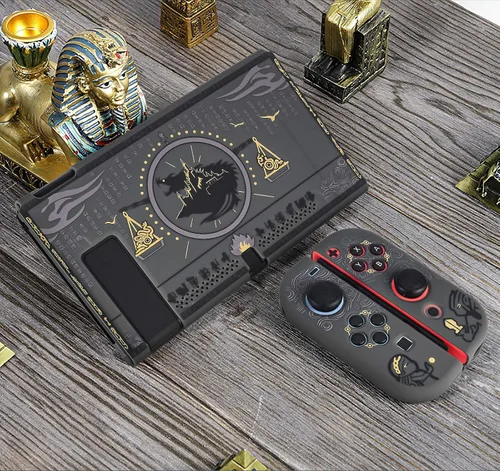 Vista 8 de DLseego Funda protectora acoplable compatible con Nintendo Switch, funda de patrón con diseño antiarañazos y absorción de golpes, cubierta dura