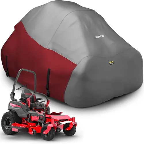 Vista 10 de Cubierta para Cortacésped de Montar, Tejido Impermeable de Grado Marino 420D - Ajuste Universal para John Deere, Cub Cadet, Craftsman, etc. Cubre