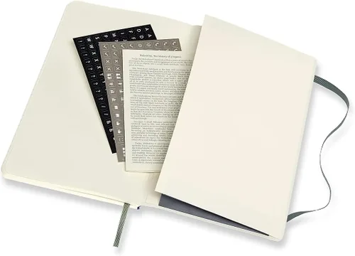 Vista 8 de Moleskine Cuaderno profesional, grande, verde bosque, tapa blanda (5 x 8.25)
