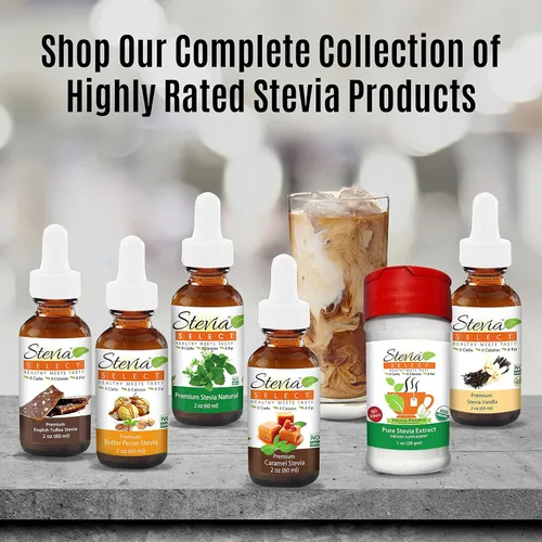 Vista 7 de Stevia Drops Vanilla, Irish Cream & Butter Pecan Stevia Select Keto Coffee - Paquete de sabores de stevia sin azúcar (3)