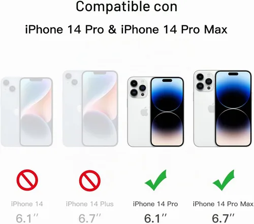 Vista 2 de JETech Protector de lente de cámara para iPhone 14 Pro/14 Pro Max, paquete