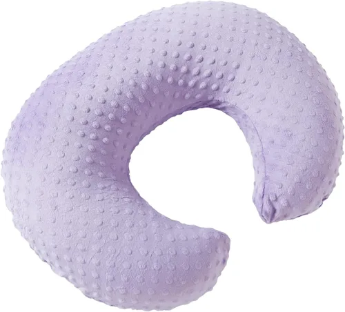Vista 12 de Funda de almohada de lactancia con lunares, funda de almohada de felpa para lactancia materna Funda para almohada de lactancia, transpirable, Negro