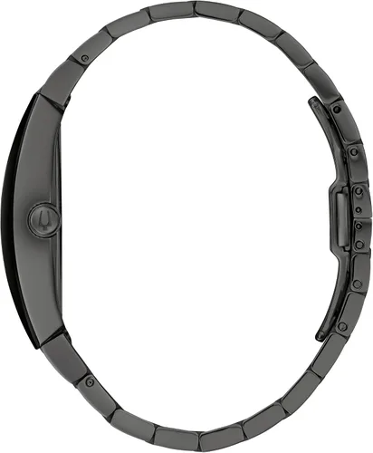 Vista 3 de Bulova Reloj moderno de pulsera de acero inoxidable con esfera de diamantes Géminis 1.575 in 98D177