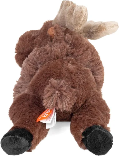 Vista 4 de Wild Republic Ecokins Mini alce, animal de peluche, 8 pulgadas, regalo para niños, juguete de peluche, hecho de botellas de agua recicladas hiladas