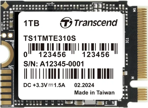 Vista 13 de Transcend MTE300S PCIe 2230 SSD de 256 GB, 2000 MB/s para Steam Deck, Surface Pro