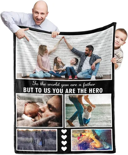 Vista 14 de Novgarden Manta personalizada con foto/texto, manta de franela personalizada con imagen, regalos divertidos para mamá de hijas, regalos de amistad