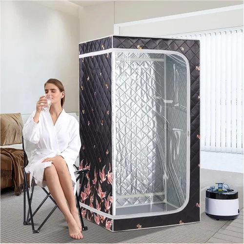 Vista 10 de ZONEMEL Kit completo portátil de sauna de vapor, spa personal de cuerpo completo para el hogar para desintoxicación, relajación, vaporizador de 4