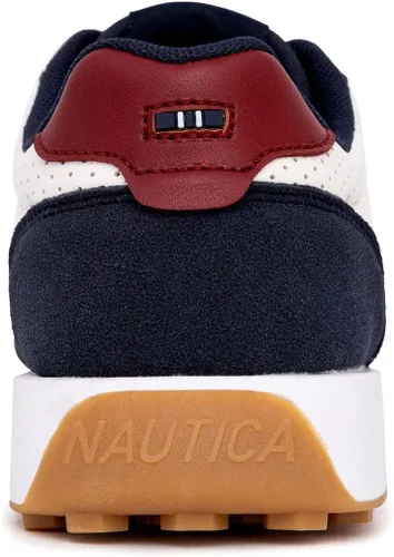 Vista 4 de Nautica Zapatos deportivos Oxford de moda casuales con cordones para niños y niños, cómodos zapatos para caminar