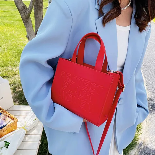 Vista 6 de Qiayime Bolso y bolso de mano para mujer, protege el bolso negro para mujer, bolso de mano con asa superior, bolsa de hombro, bolsa cruzada y juego