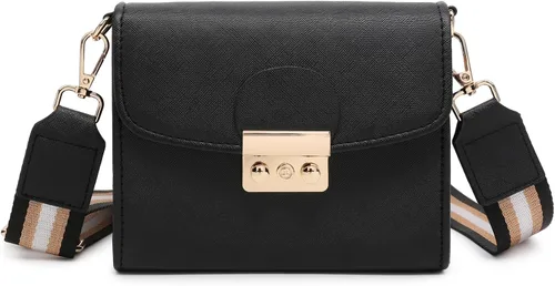 Vista 8 de Dasein Bolso cruzado pequeño para mujer, bolso de noche de diseñador, cartera clutch, bolso de mano para boda/baile de graduación/fiesta con doble