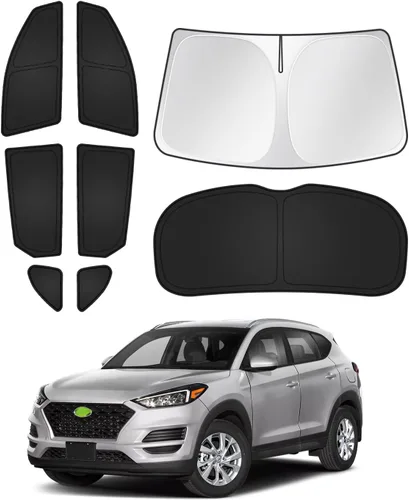 Vista 97 de Canvcle Parasol para parabrisas para Tesla modelo Y/3 2017-2025 2026 (compatible con modelos 2025 Y Juniper/2024 Modelo 3 Highland), parasol grueso