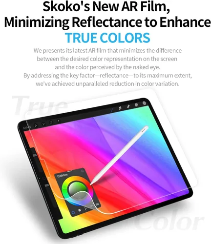 Vista 6 de skoko TrueColor AR - Protector de pantalla compatible con iPad Air de 11 pulgadas, M4, M3, M2, versión 2024-2026