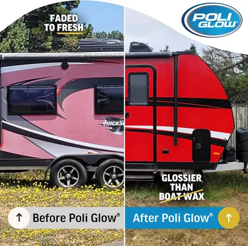 Vista 7 de Kit de Restauración de Fibra de Vidrio Poli Glow para Barco y RV - Restaurador Completo de Fibra de Vidrio para Barcos y RVs - Elimina Oxidación