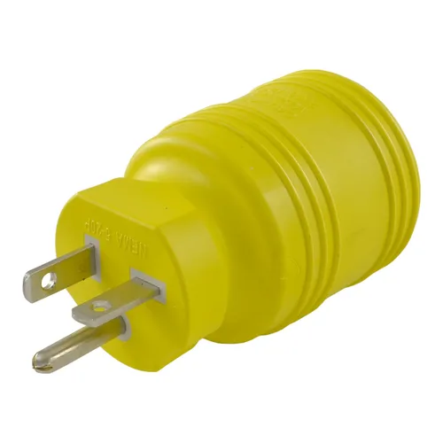 Vista 7 de Conntek Adaptador de enchufe NEMA 5-20P a NEMA L5-30R, enchufe macho de 20 amperios y 125 voltios a conector hembra de bloqueo de 30 amperios y 125