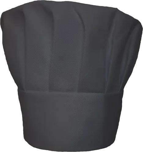 Vista 2 de Chef ObvioNegro Gorro De ChefVelcro ajustable FitAdulto (Negro)