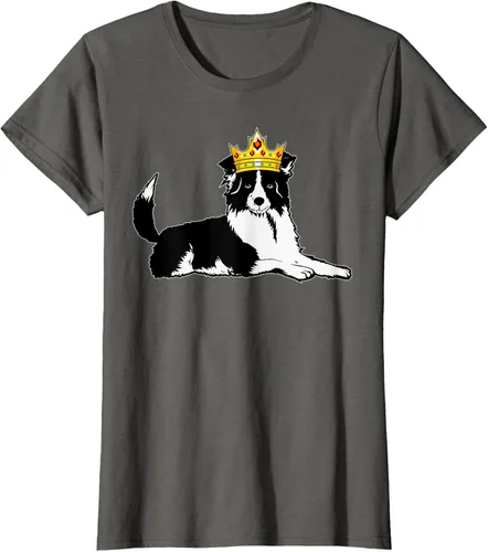 Vista 7 de Border Collie Crown - Camiseta veterinaria de piel de pastoreo de ovejas, Negro