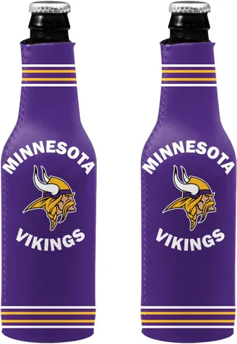 Vista 42 de Soporte aislante para latas y botellas de fútbol americano enfriador de bebidas Huggie (Nueva Orleans (Saints) - Negro) Nueva Orleans (Santos)