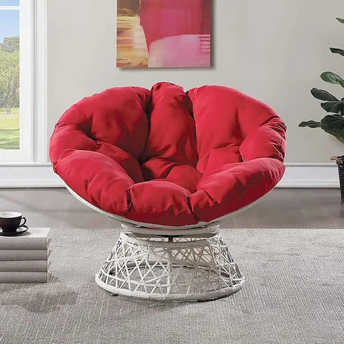 Vista 7 de HUHJYUGE Cojín colgante para silla de hamaca de solo 16 x 16 pulgadas, cojín de repuesto impermeable para silla colgante, cesta colgante, cojín