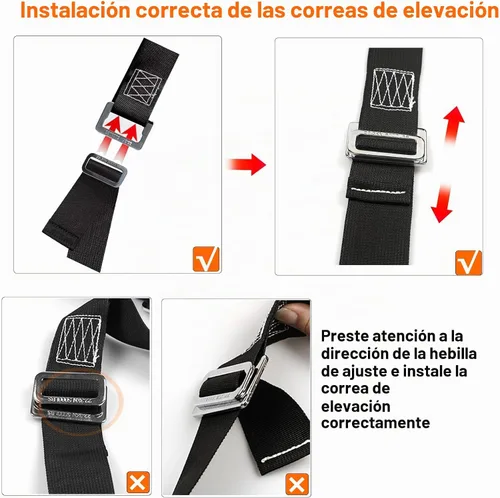 Vista 7 de Correas para mover muebles con hebilla en el pecho, sistema de elevación y movimiento para 2 personas, correa de hombro ajustable para transportar