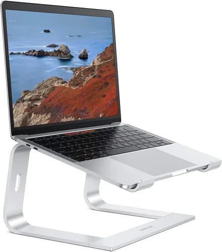 Vista 9 de OMOTON Soporte para Laptop, Soporte Desmontable para Laptop, Soporte de Aluminio para Laptop para Escritorio, Compatible con MacBook Air/Pro, Dell