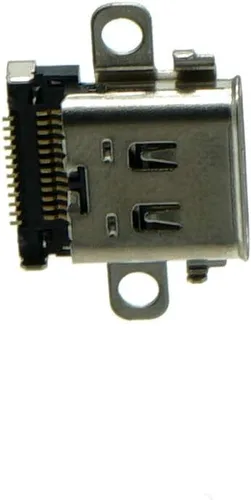 Vista 5 de Puerto de carga de repuesto original USB C Type-C SYNC y enchufe de cargador de alimentación para consola Nintendo Switch