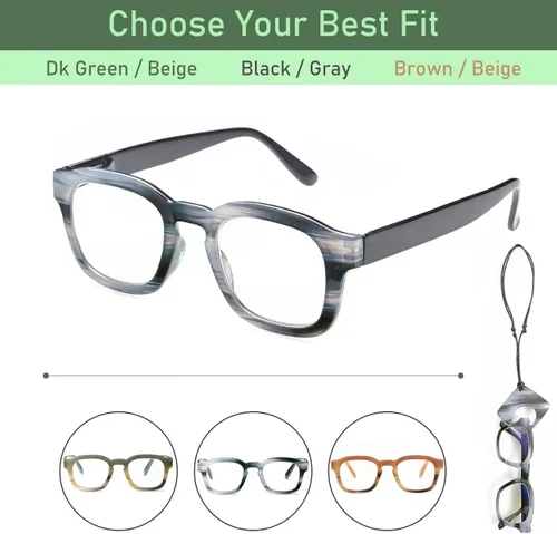 Vista 2 de Gafas de lectura para mujeres a la moda, anti fatiga ocular protección UV (1,25 - 3,00)