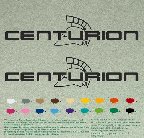 Vista 14 de Centurion - Juego de 2 calcomanías de vinilo de repuesto compatibles con motor fuera de borda (12 pulgadas, negro 070)