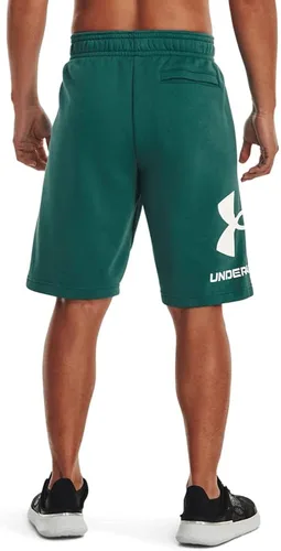 Vista 2 de Under Armour - Shorts Rival de vellón para hombre, con logotipo grande