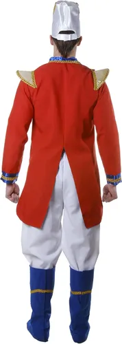 Vista 2 de Dress-Up-America - Disfraz de soldado de juguete para adultos, disfraz de cascanueces para hombre, juego de vestir de banda de marcha, Rojo, L
