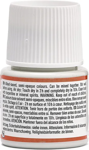 Vista 2 de Pebeo 025-010 Pintura de cerámica efecto esmalte, botella de 1.5 fl oz, color blanco, 1.5 fl oz (paquete de 1)