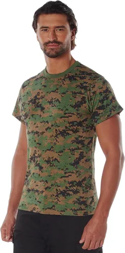 Vista 3 de Rothco Camisetas de camuflaje, 3XL, Digital Woodland Camouflage