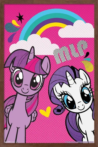 Vista 16 de Trends International Hasbro My Little Pony - Smile Wall Poster, 22.4L x 14.7W, Barnwood Framed Version