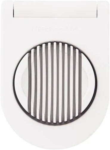 Vista 2 de KitchenAid Cortador de huevos clásico con alambres de acero inoxidable, 9 pulgadas, blanco