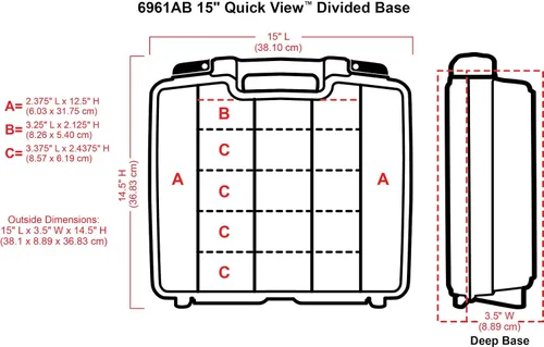 Vista 3 de ArtBin, maletín con almacenamiento central para transportar