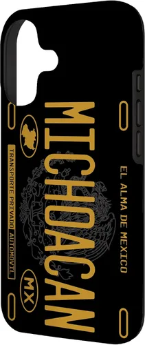 Vista 2 de Michoacano Michoacan Mexican State License Plate Phone Case for iPhone 17