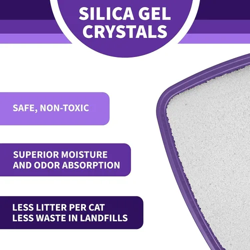 Vista 8 de Litter Pearls Ultra Clump 10580 - Arena para gatos sin perfume, 8 libras, cristales blancos y transparentes